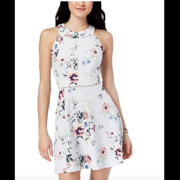 Crystal Doll Dresses & Skirts - Crystal Doll Daytime Floral Print Stripe Dress 1